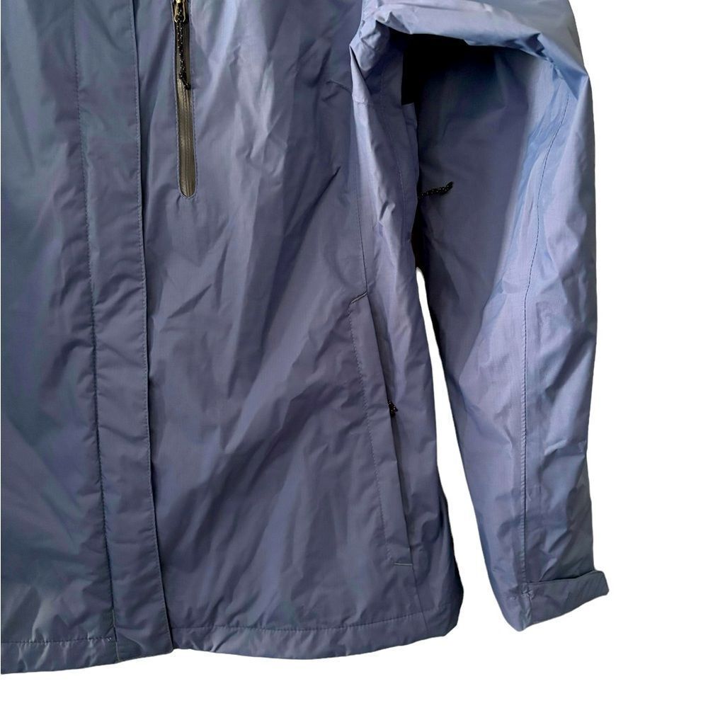 Columbia Blue Hooded Zip Rain Jacket XL NWOT 6 0470 - Picture 2 of 9